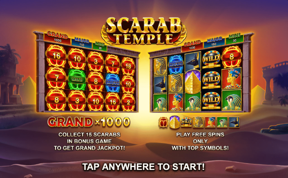 Experience the wonders of ancient Egypt through the Scarab Temple.